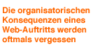 Die organisatorischen Konsequenzen ...