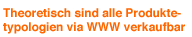 Theoretisch sind alle Produktetypologien via WWW verkaufbar